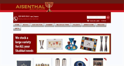 Desktop Screenshot of aisenthaljudaica.com